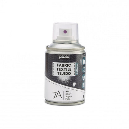 Pebeo 7A Textielspray 100 ml - Silber