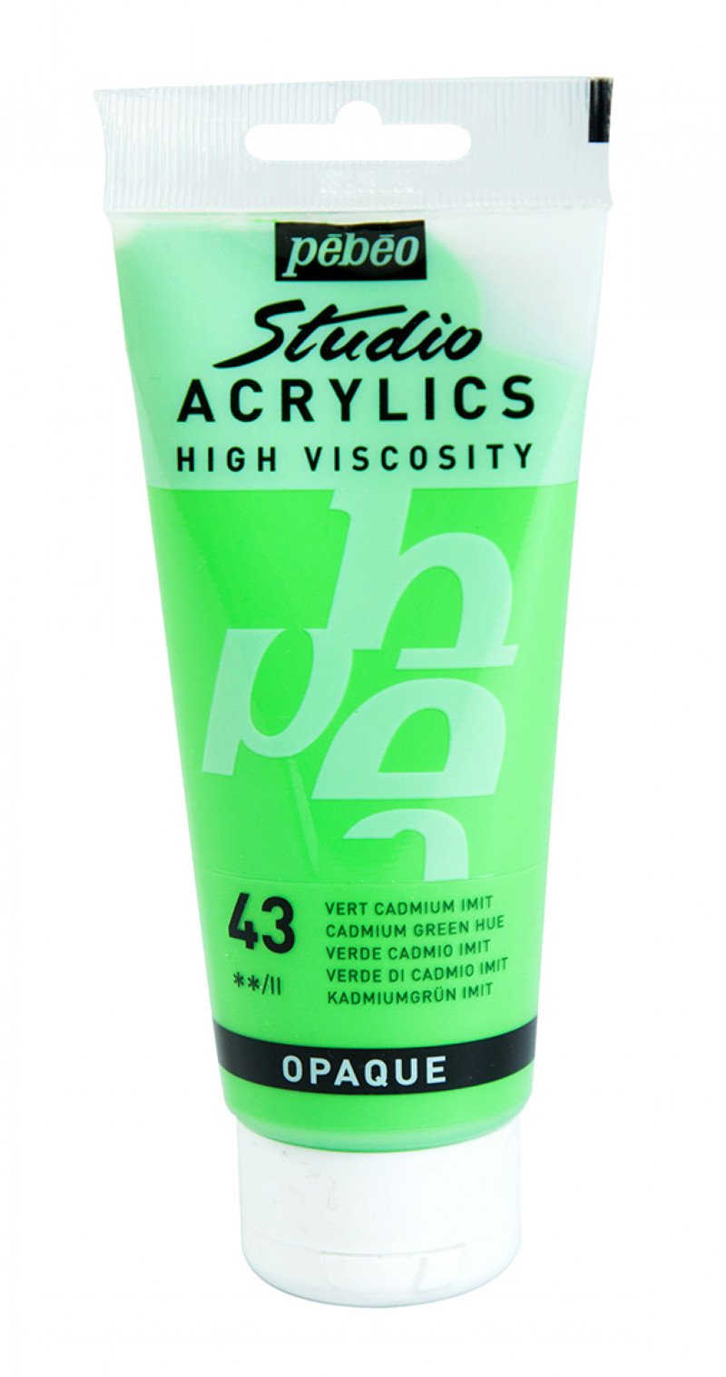 Pebeo Studio Acrylfarbe 100 ml - 43 - Cadmiumgroen Imitation