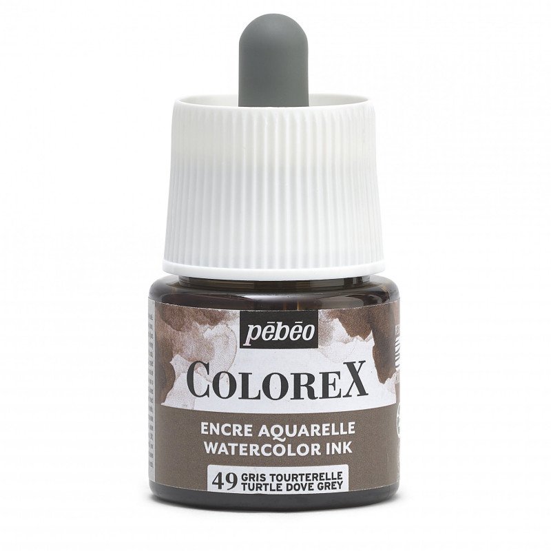 Pebeo Colorex Aquarelltinte 45 ml - 49 - Taubengrau