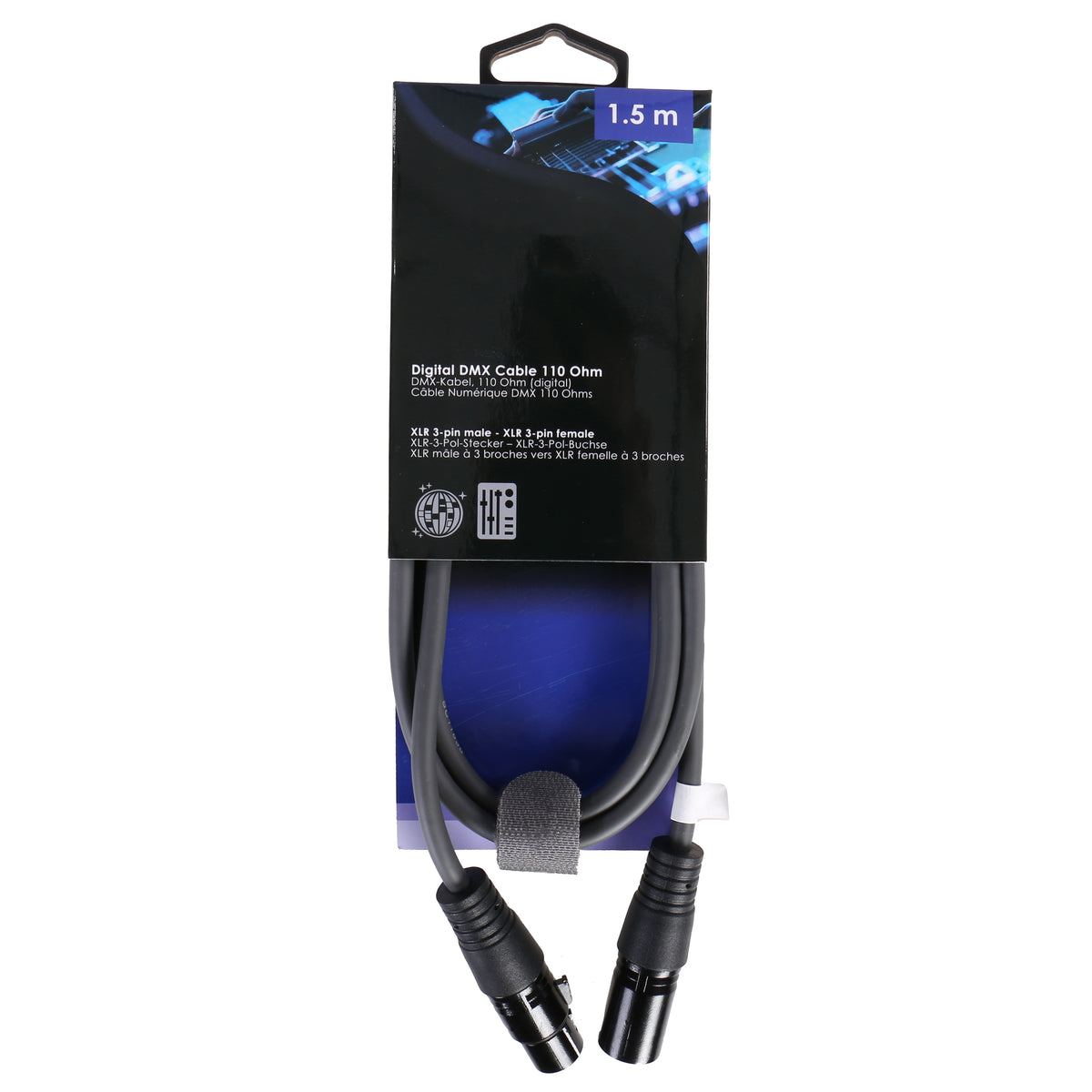 XLR Kabel 3-Pin XLR Male zu Female 1,5m — 4