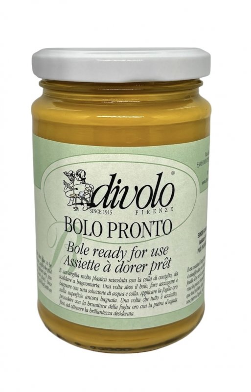 Divolo Gebrauchsfertige Poliment Vergoldungsgrund - 300 ml - Gelber Ocker