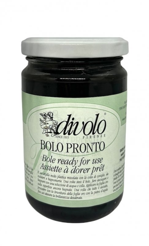 Divolo Gebrauchsfertige Poliment Vergoldungsgrund - 300 ml - Schwarz