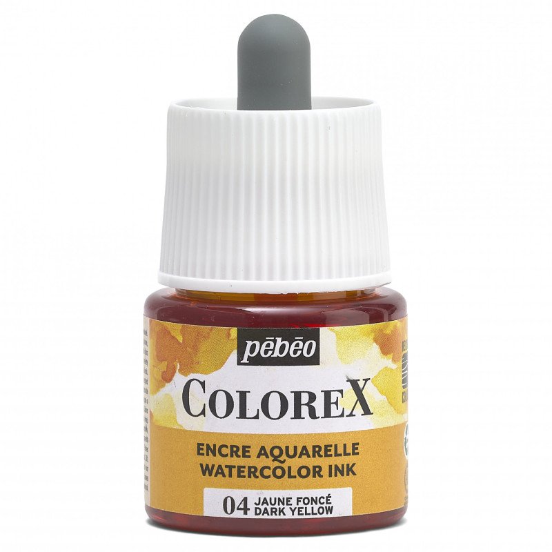 Pebeo Colorex Aquarelltinte 45 ml - 04 - Dunkelgelb