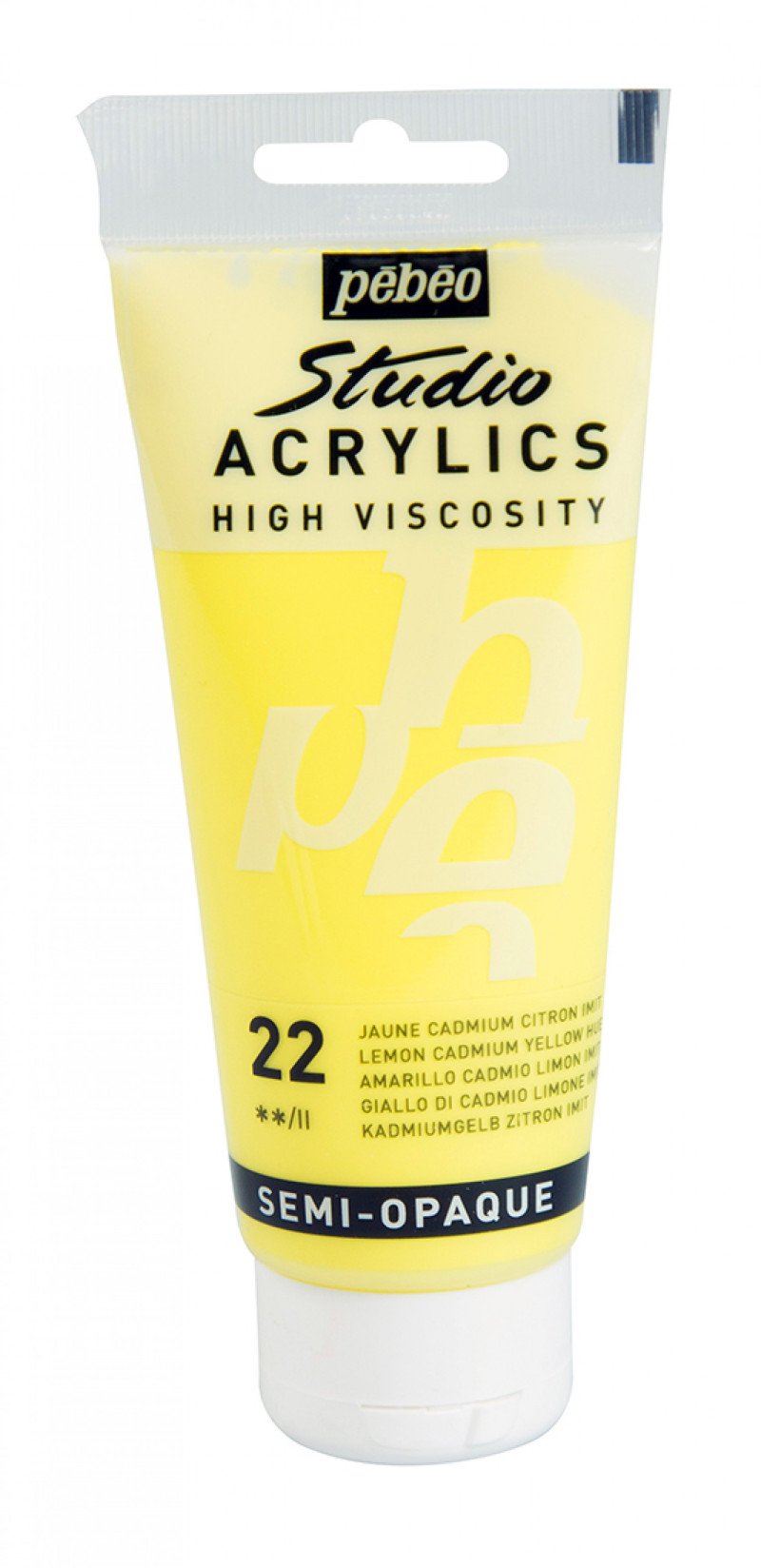 Pebeo Studio Acrylfarbe 100 ml - 22 - Cadmium citroengeel Imitation
