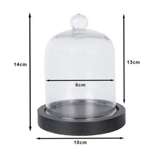Clayre Eef Glasglocke 6GL4038 Black 10x14 cm — 2