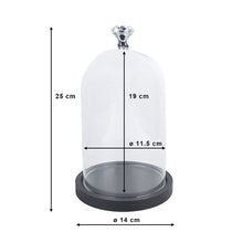 Clayre Eef 6GL2544 Glasglocke Transparent 14x25 cm — 2