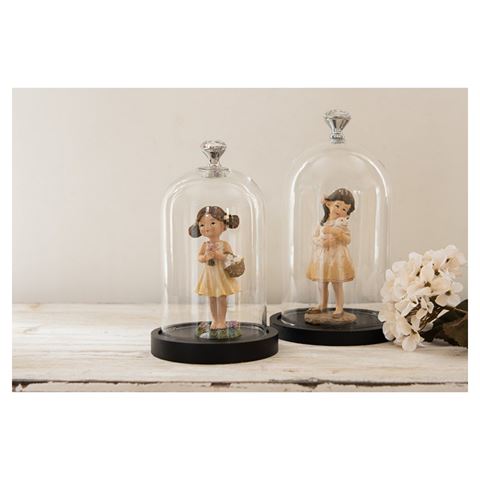 Clayre Eef 6GL2544 Glasglocke Transparent 14x25 cm — 3