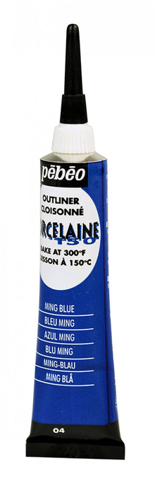 Pebeo Porcelaine 150 Outliner 20 ml - 04 - Ming Blau