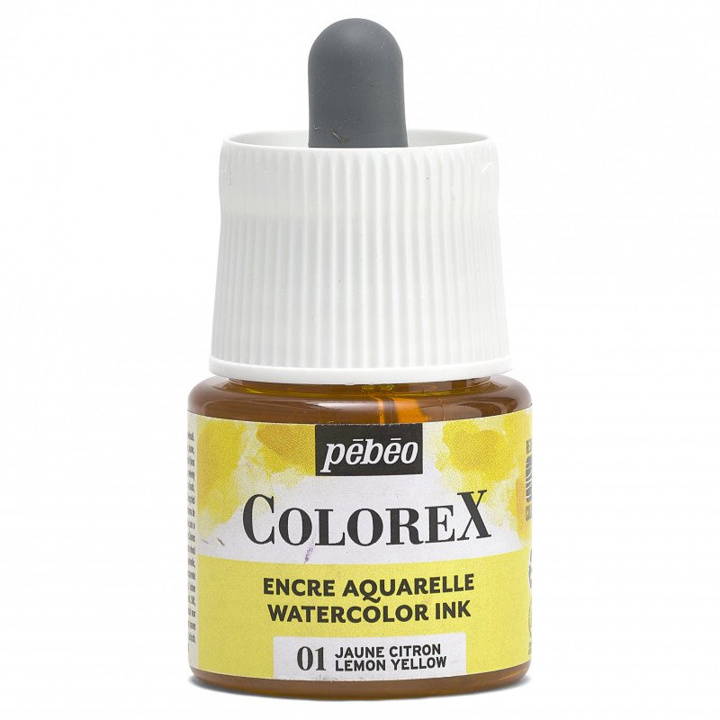 Pebeo Colorex Aquarelltinte 45 ml - 01 - Zitronengelb