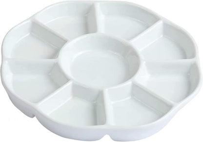 Meeden Porseleinen Verfpalet 9 Wells - 19 cm