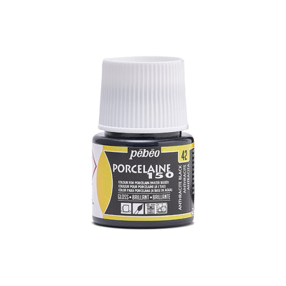 Pebeo Porcelaine 150 Porzellanfarbe 45 ml - 42 - Anthrazit