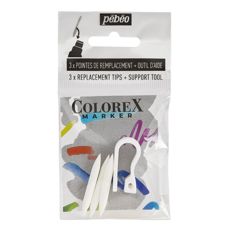 Pebeo Colorex Marker Accessoires - Vervangende markerpunten - 3 pack