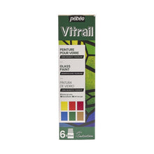 Pebeo Vitrail Glasfarbe Sets - Discovery Collection - 6 x 20 ml