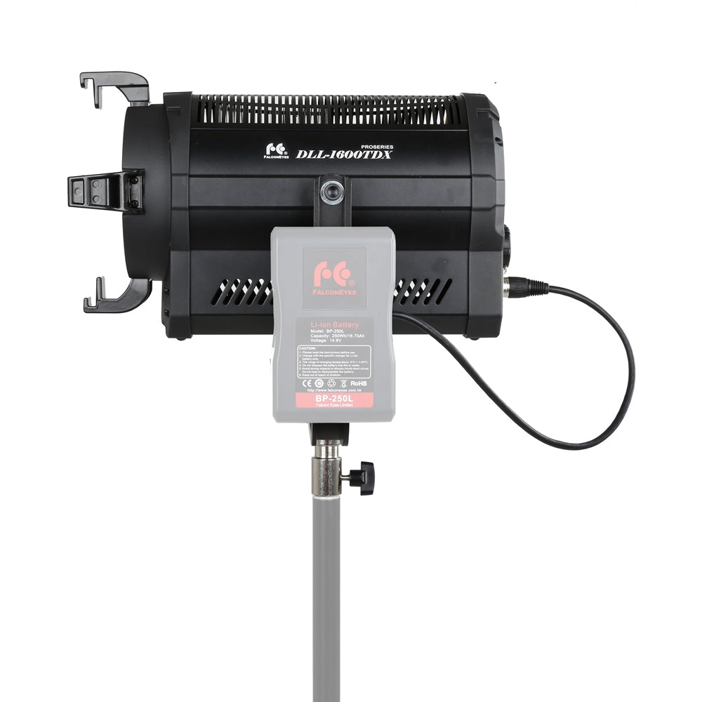 Falcon Eyes Bi-Color LED Spot Lampe Dimmbar DLL-1600TDX auf 230V oder Akku — 2