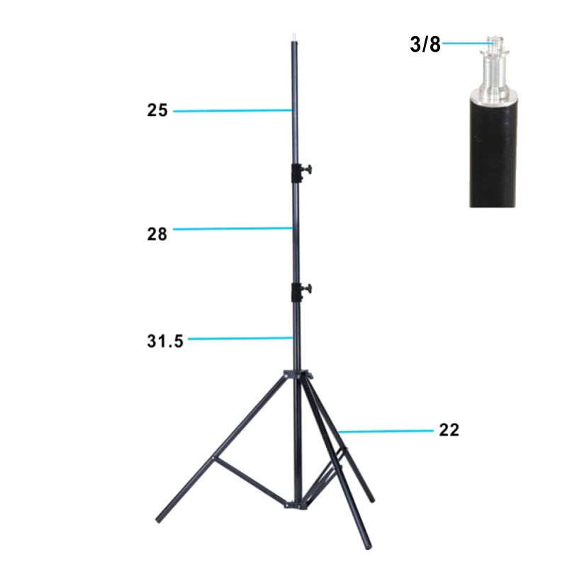 Falcon Eyes Lampenstativ I-2601 92-260 cm — 4