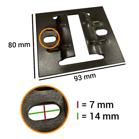 Falcon Eyes Befestigungsplatte 3330C 4 St. für B-3030C — 2