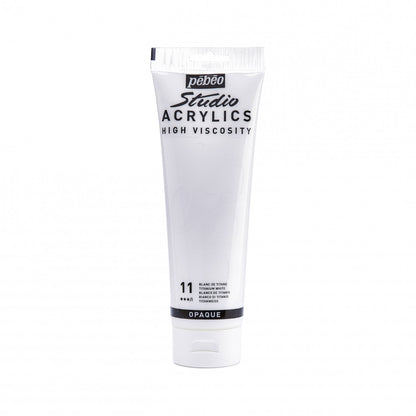 Pebeo Studio Acrylfarbe 250 ml - Titanium White