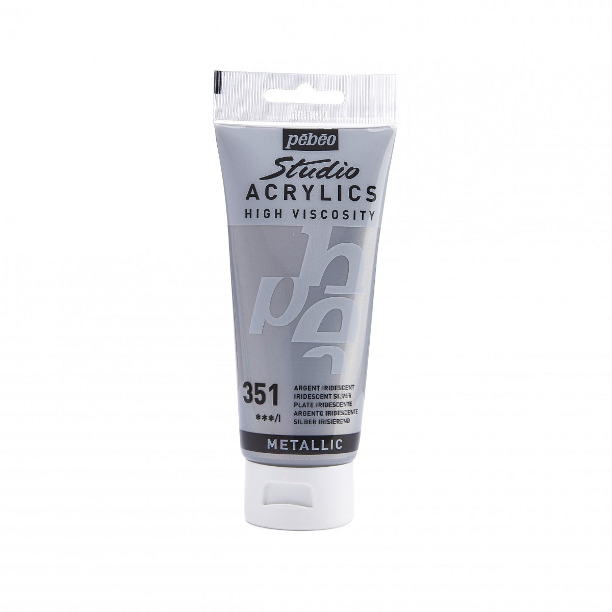 Pebeo Studio Acrylfarbe 100 ml - 351 - Silber