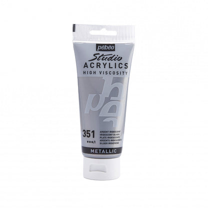Pebeo Studio Acrylfarbe 100 ml - 351 - Silber