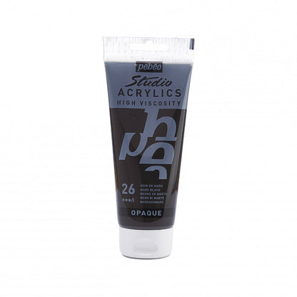 Pebeo Studio Acrylfarbe 100 ml - 26 - Marszwart