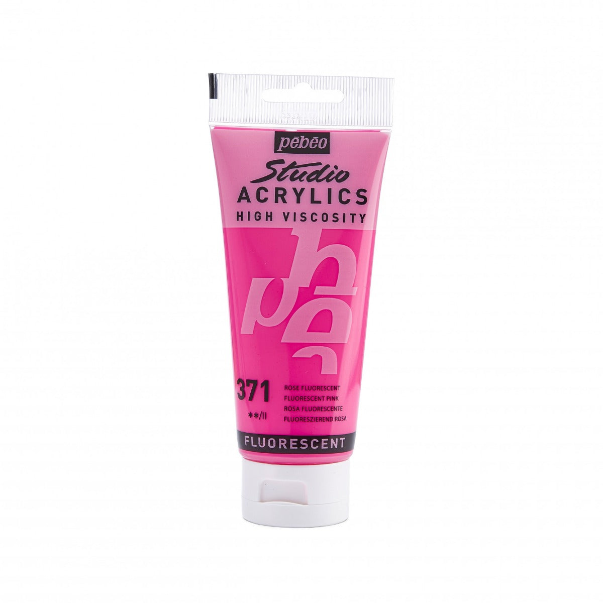 Pebeo Studio Acrylfarbe 100 ml - 371 - Fluoreszierend roze