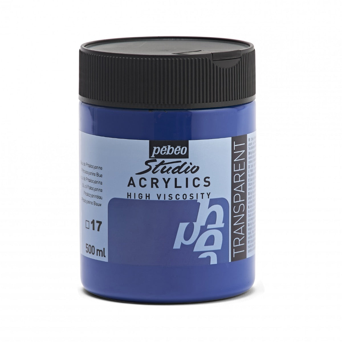 Pebeo Studio Acrylfarbe 500 ml - 17 - Phtalocyaanblauw