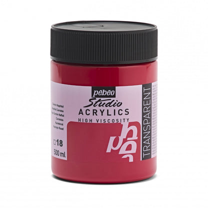 Pebeo Studio Acrylverf 500 ml - 18 - Naphtolkarmijn