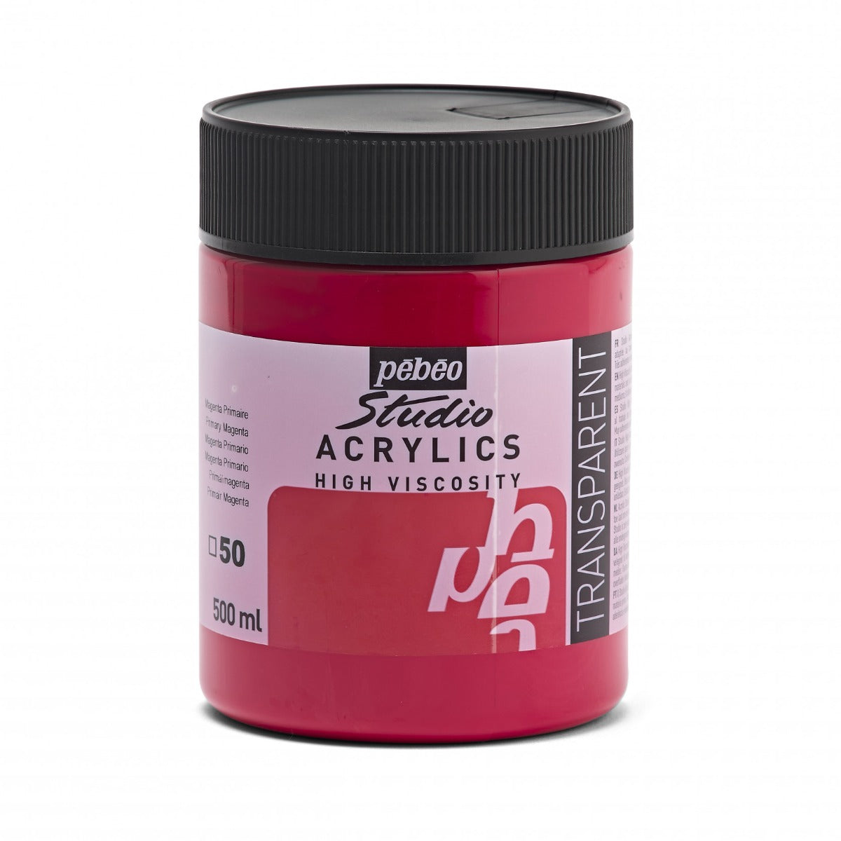 Pebeo Studio Acrylverf 500 ml - 50 - Primair magenta