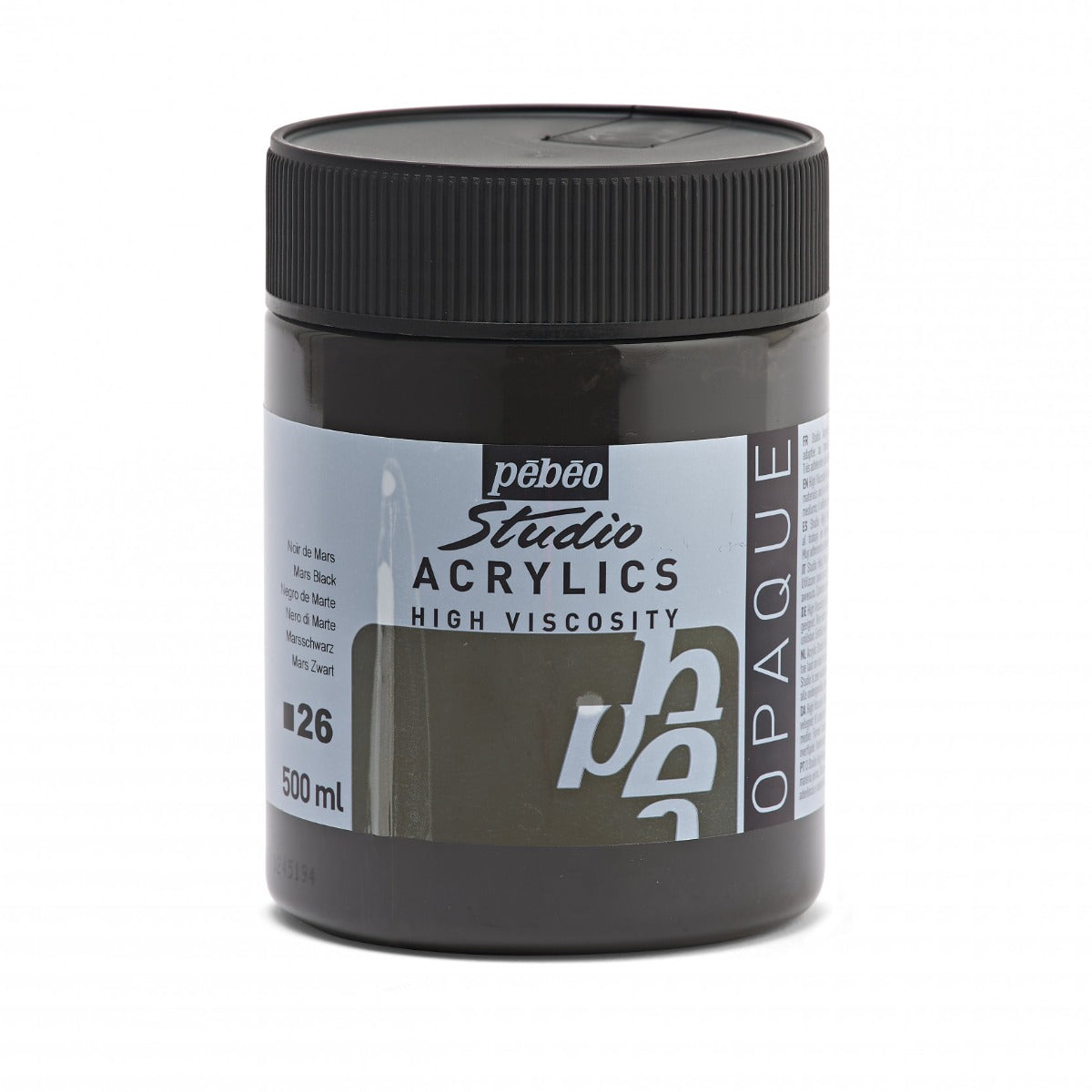 Pebeo Studio Acrylverf 500 ml - 26 - Marszwart