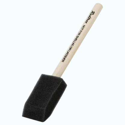 Foam brush 25mm für cyanotype coating – ideaal für detailwerk op papier und textiel