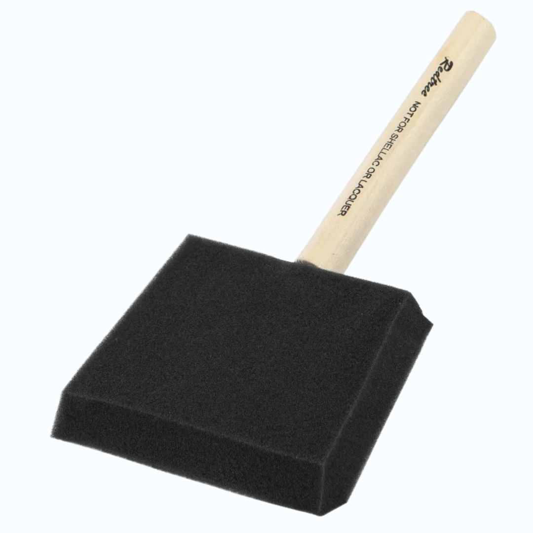 Schuimkwast 75mm voor het coaten van grotere cyanotype oppervlakken