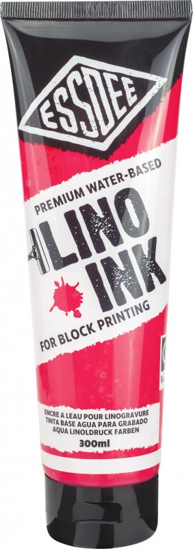 Essdee Block Printing Ink 300 ml - Fluoreszierend Rot