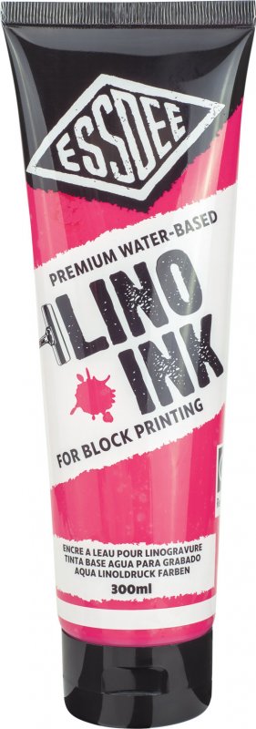 Essdee Block Printing Ink 300 ml - Fluoreszierend Roze
