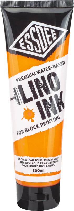 Essdee Block Printing Ink 300 ml - Fluoreszierend Orange