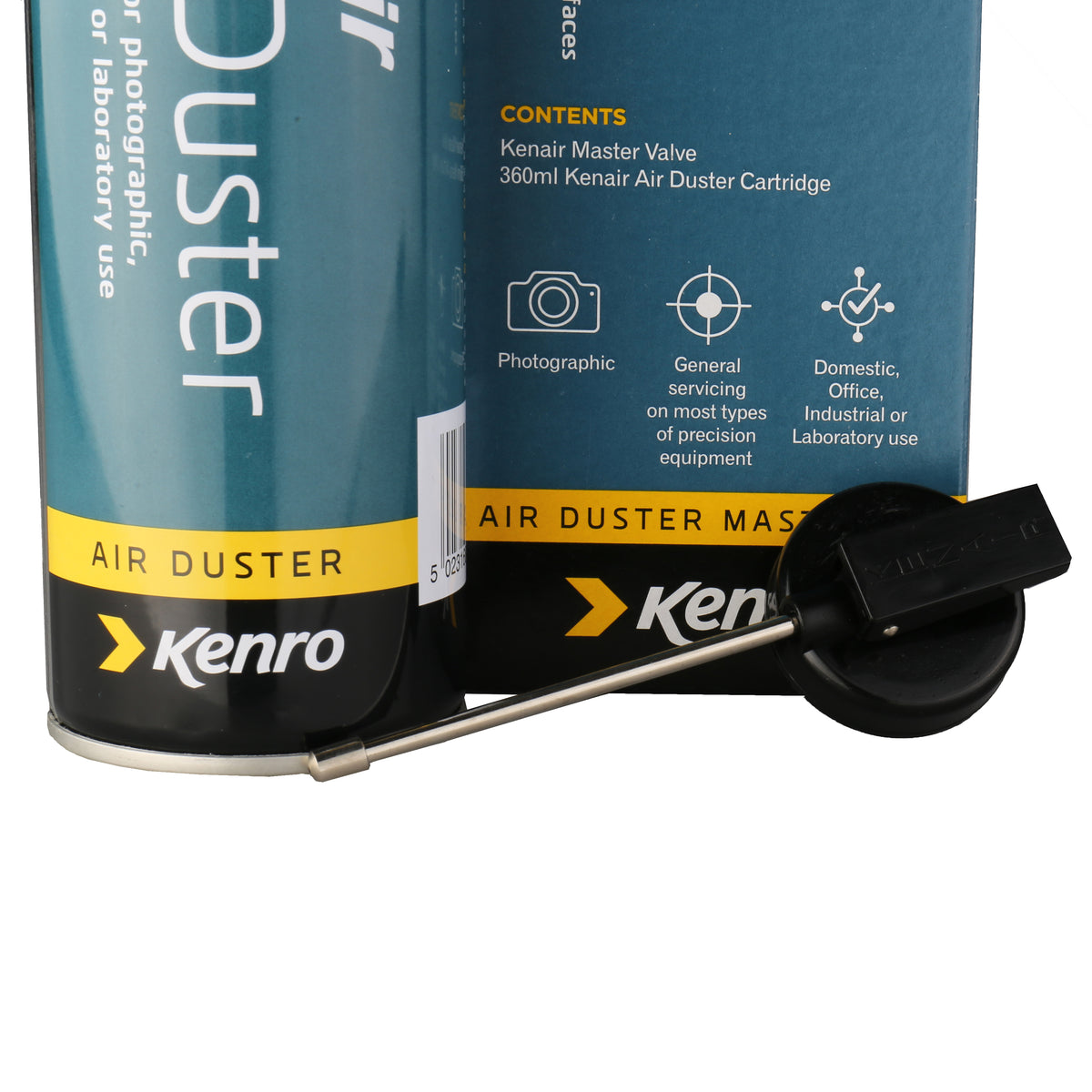 Kenro Druckluft-Sprühdose + Plastik Sprühkopf 360 ml — 8