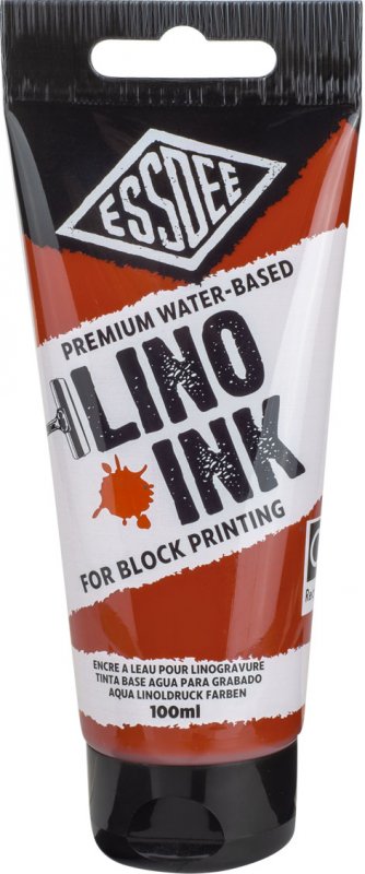 Essdee Premium Block Printing Ink 100 ml - Gebrannte Siena