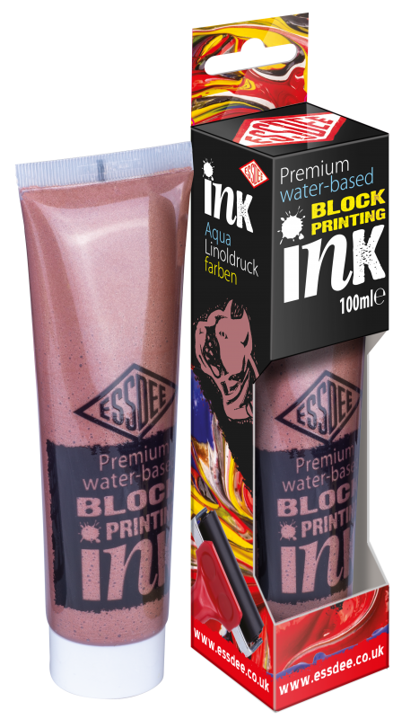 Essdee Premium Metallic Block Printing Ink 100 ml - Metall Bronze