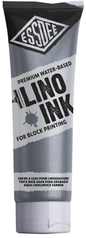 Essdee Block Printing Ink 300 ml - Metall Silber