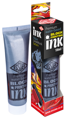 Essdee Premium Metallic Block Printing Ink 100 ml - Silber