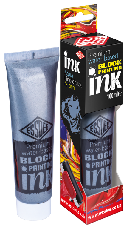 Essdee Premium Metallic Block Printing Ink 100 ml - Silber