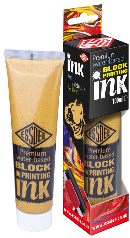 Essdee Premium Metallic Block Printing Ink 100 ml - Gold