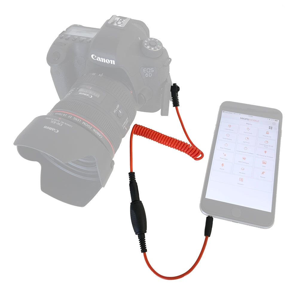 Miops Smartphone Fernauslöser MD-C1 mit C1 Kabel für Canon