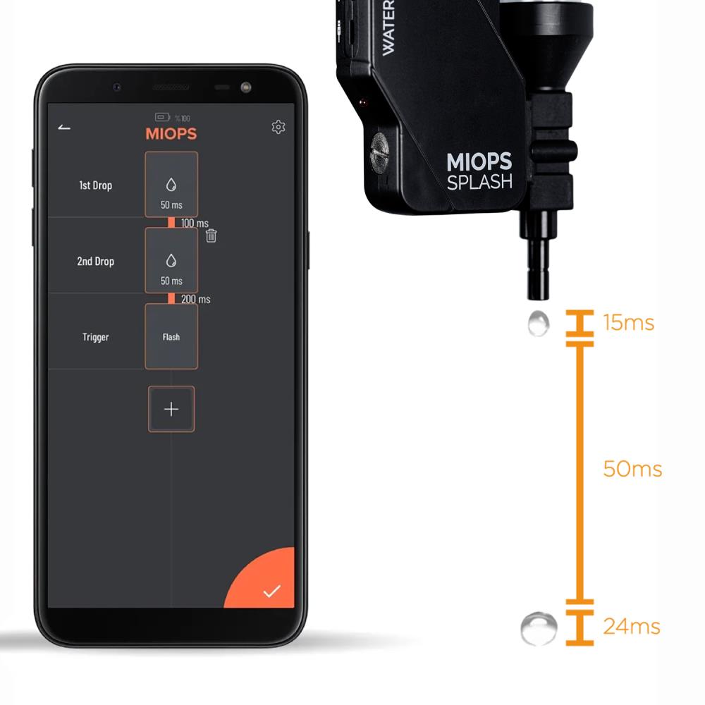 Miops Splash V2 Wassertropfen Kit mit Halter — 3