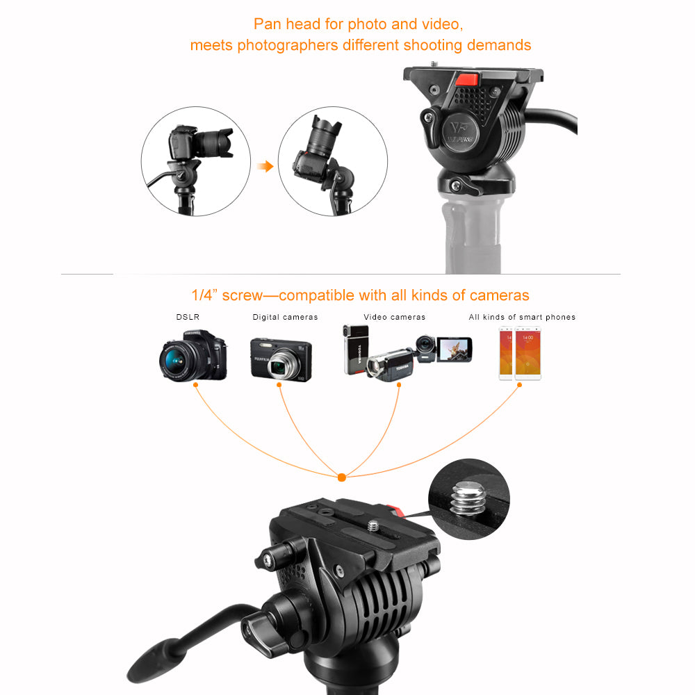 Nest Video Monopod NT-329M H145 cm — 5