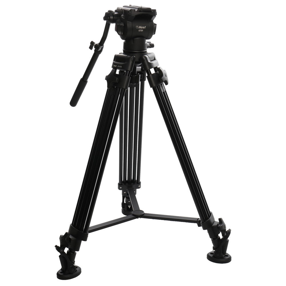 Nest Video Stativ NT-670 + Fluidgedämpfter Kopf — 2