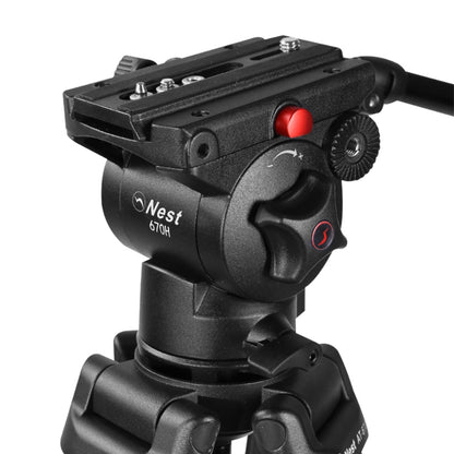 Nest Video Stativ NT-670 + Fluidgedämpfter Kopf — 6