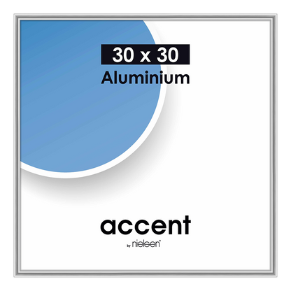 Nielsen Bilderrahmen 54124 Accent Matt Silber 30x30 cm