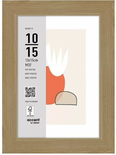 Nielsen Bilderrahmen 3211204 Wood 19 Natur 10x15 cm