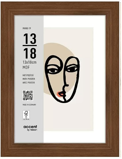 Nielsen Bilderrahmen 3232205 Wood 19 Walnuss 13x18 cm