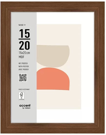 Nielsen Bilderrahmen 3217205 Wood 19 Walnuss 15x20 cm